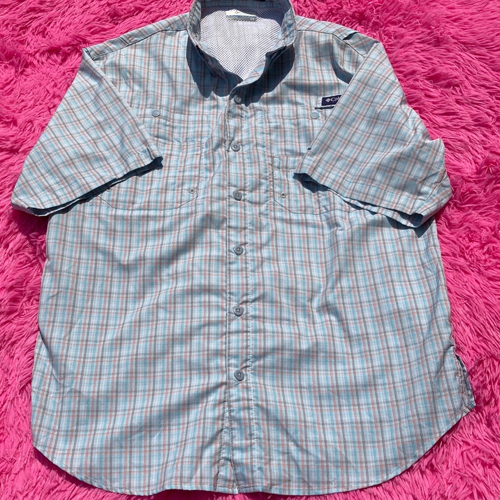 Columbia Performance Fishing Gear Super Tamiami plaid shirt size S